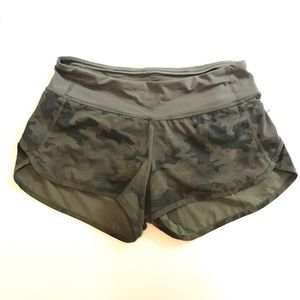 Lululemon Speed Shorts Camo Print
